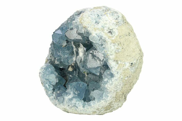 Crystal Filled Celestine (Celestite) Geode - Madagascar #293062